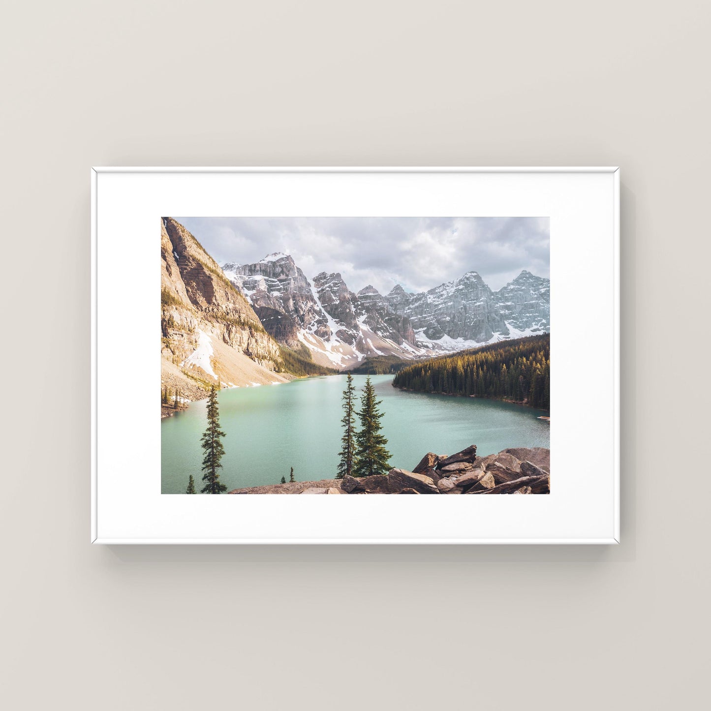Mountain Sunset at Moraine Lake in 8x12"