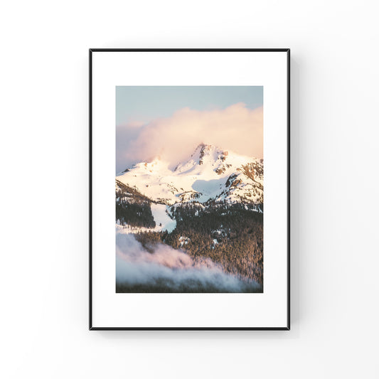 Whistler Mountain Pastel Sunset Portrait
