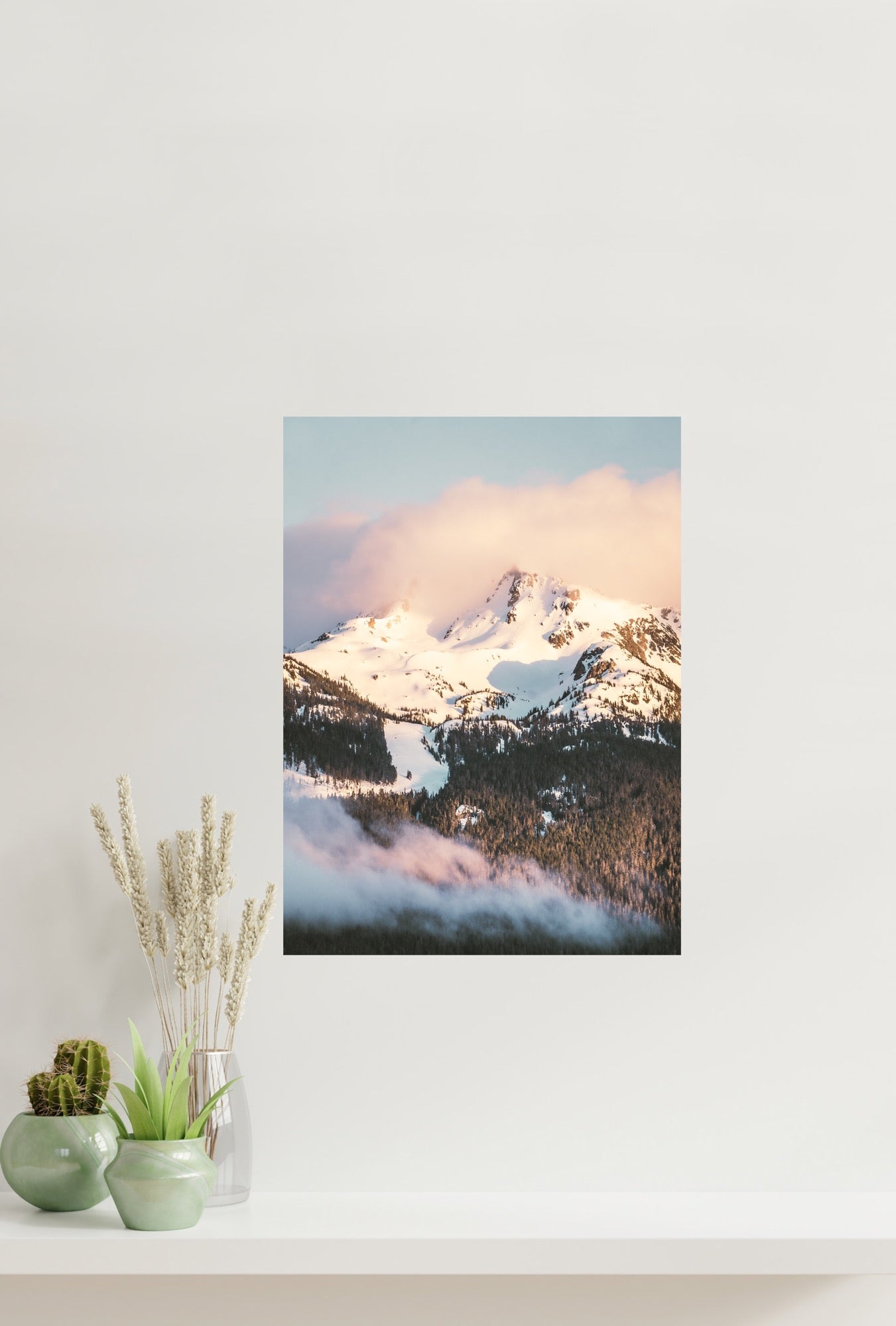 Whistler Mountain Pastel Sunset in 8x10"