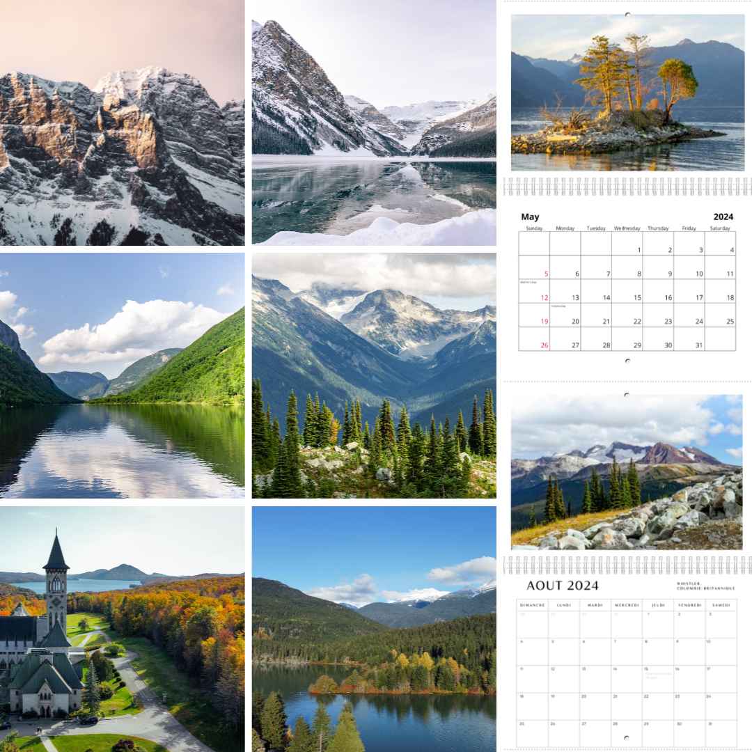 Wall Calendar 2024 Canadian Landscape Photography Spirit Bird   Canadasquaregrid 