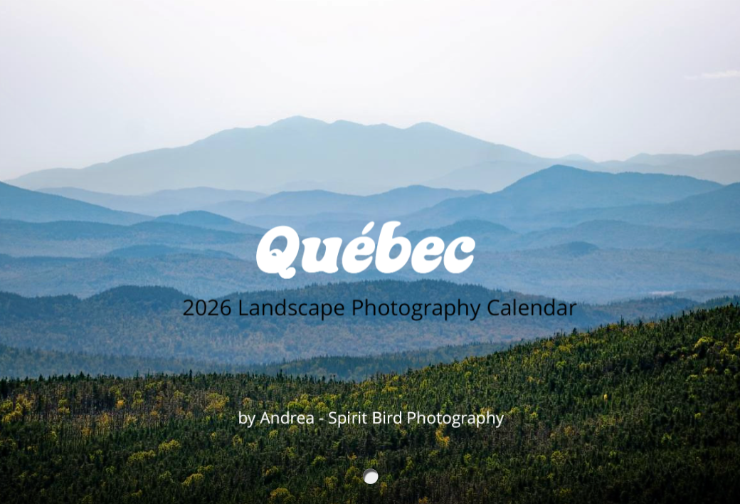 2026 Calendar - Quebec Landscape Photography