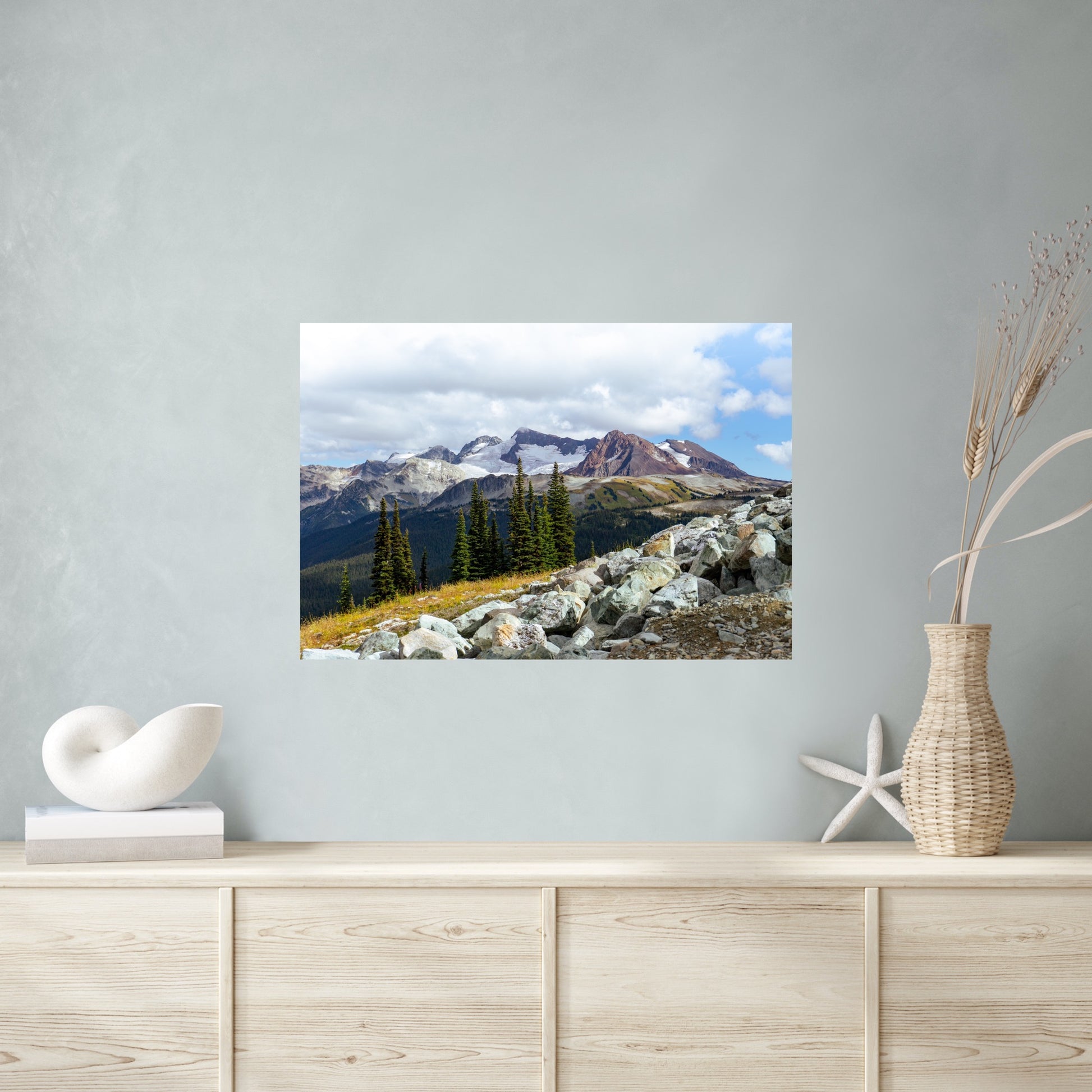 Whistler mountain landscape photography in the summer in the alpine wilderness poster print