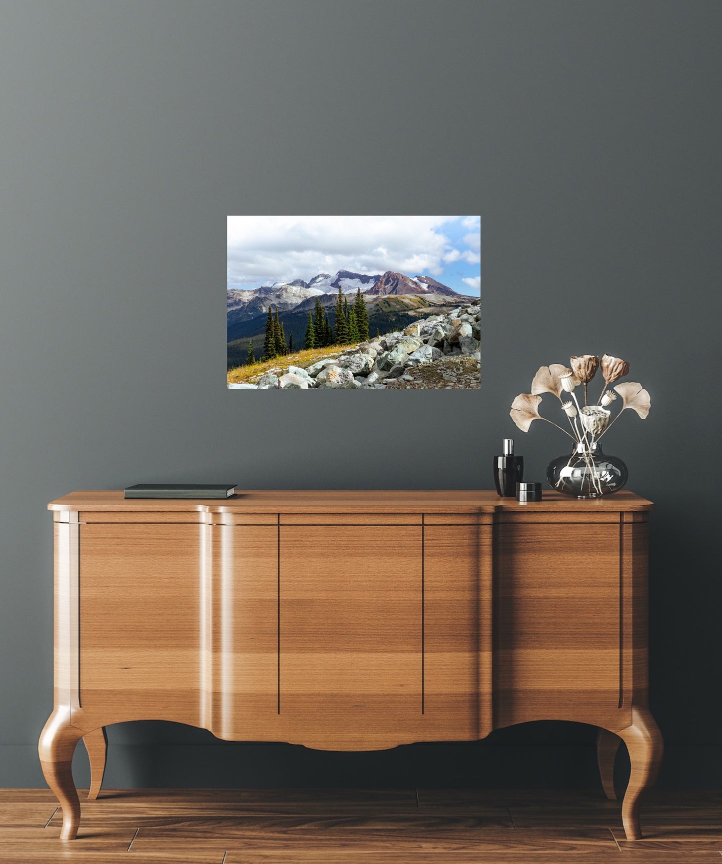 Whistler mountain landscape photography in the summer in the alpine wilderness poster print