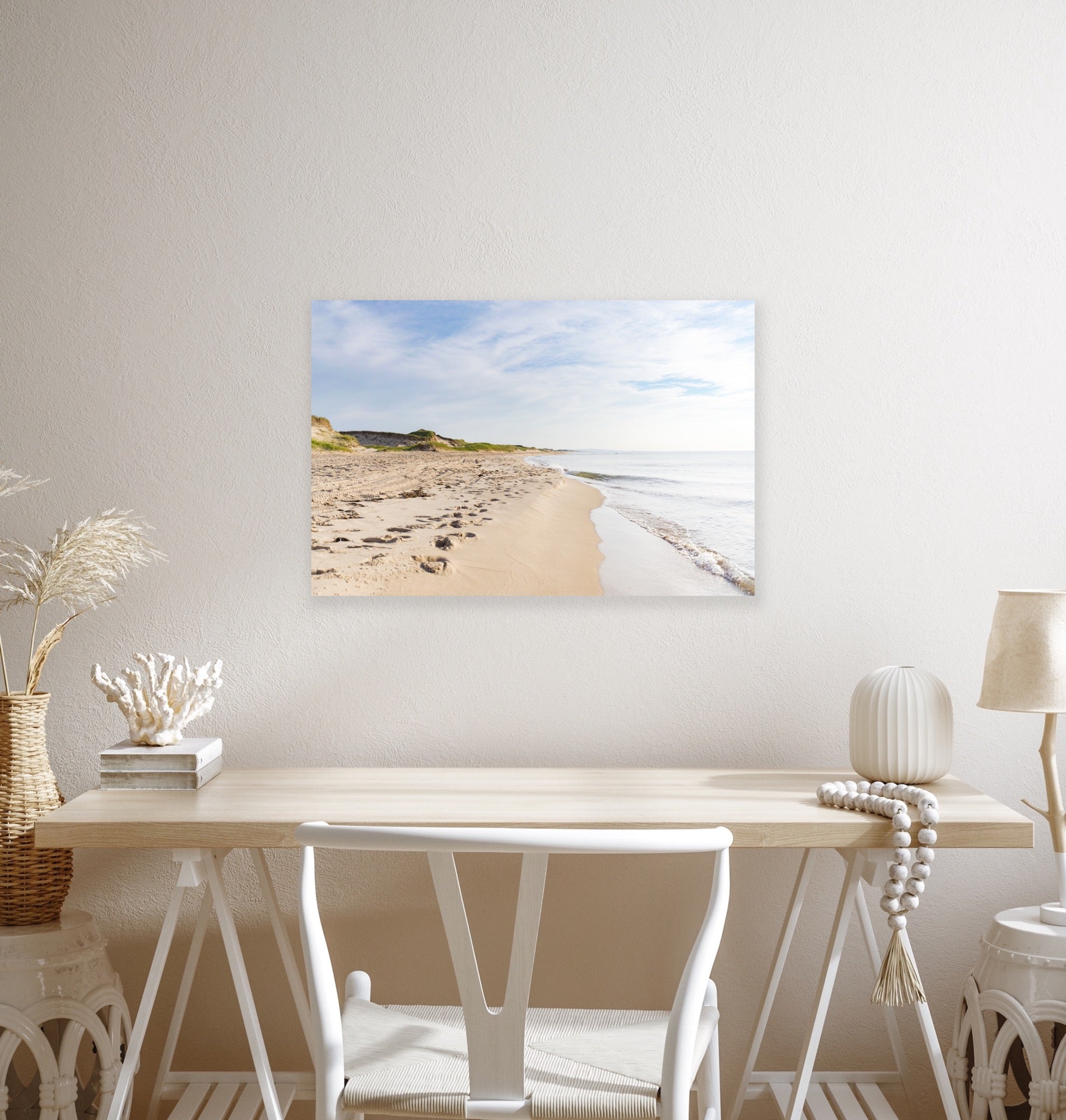 Photography print of a dreamy beach in Magdalen Islands in Quebec