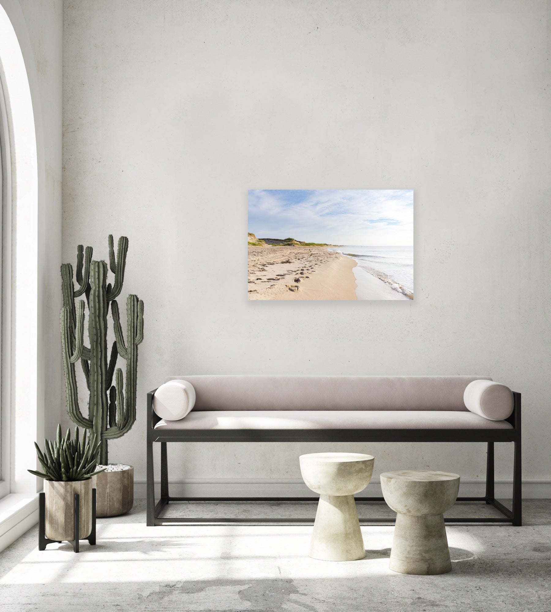 Photography print of a dreamy beach in Magdalen Islands in Quebec