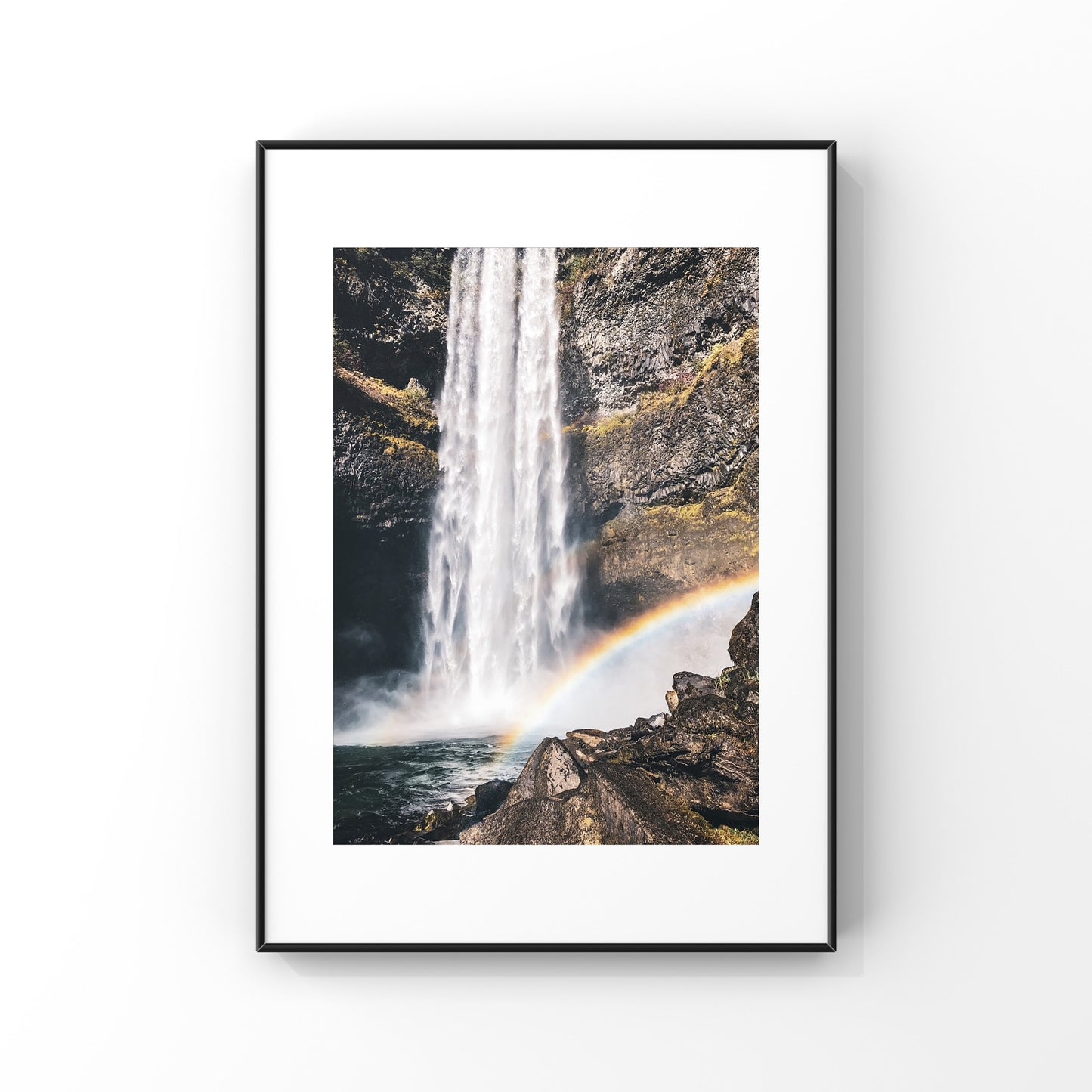 Spring weather brings all of the rainbows 🌈 and it’s common to see them everywhere in Whistler! This is Brandywine Falls duo of photography prints