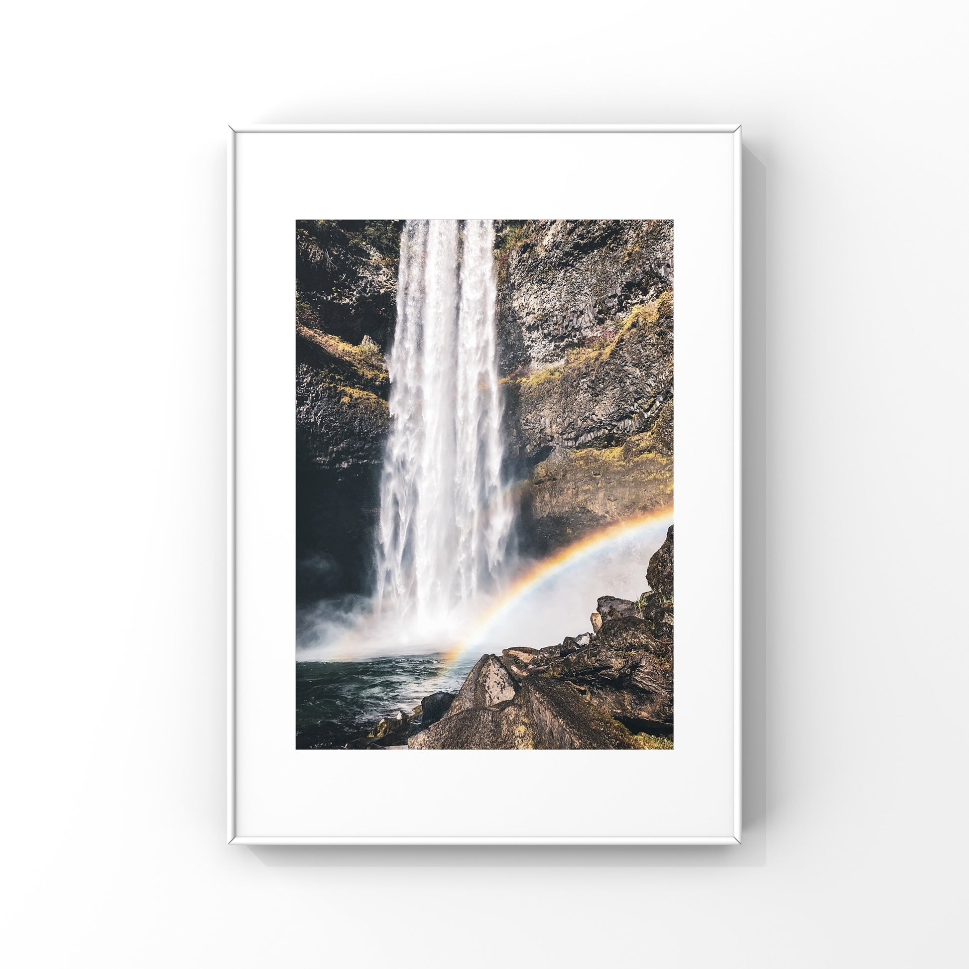 Spring weather brings all of the rainbows 🌈 and it’s common to see them everywhere in Whistler! This is Brandywine Falls duo of photography prints