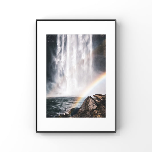 Spring weather brings all of the rainbows 🌈 and it’s common to see them everywhere in Whistler! This is Brandywine Falls duo of photography prints