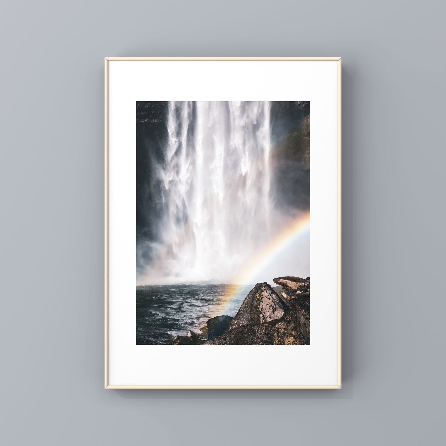 Spring weather brings all of the rainbows 🌈 and it’s common to see them everywhere in Whistler! This is Brandywine Falls duo of photography prints