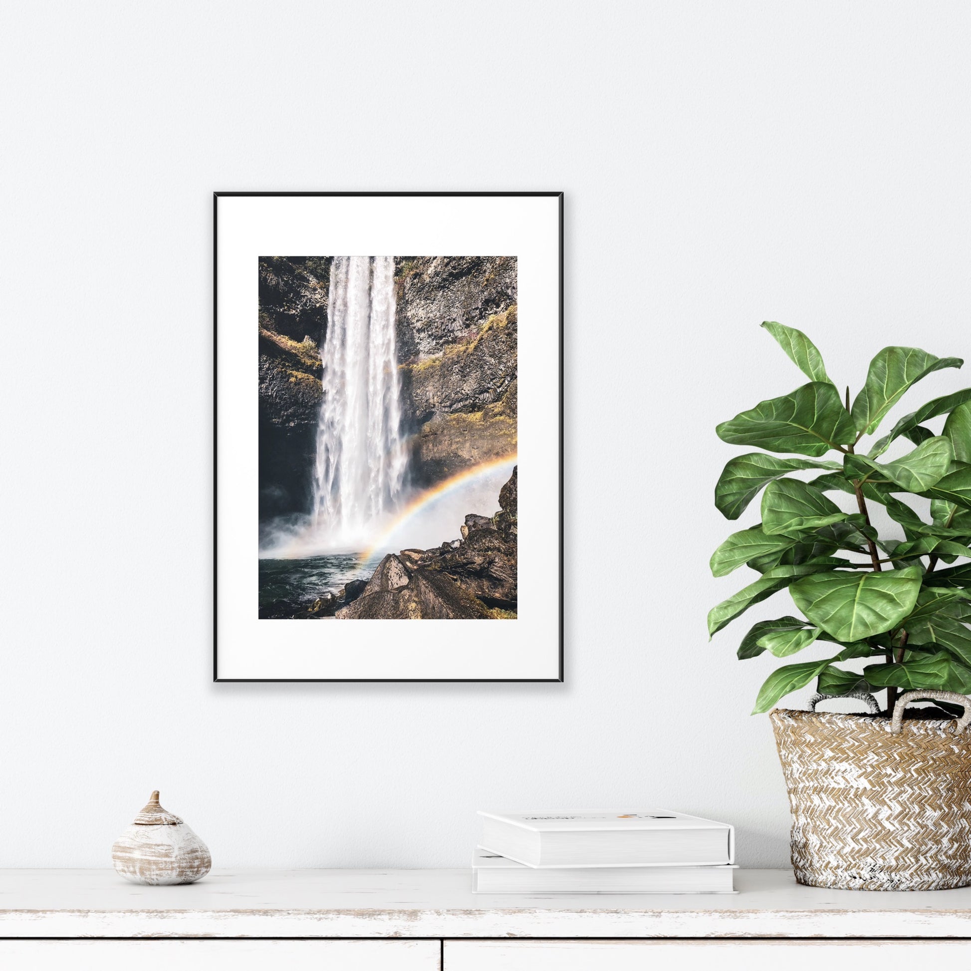 Spring weather brings all of the rainbows 🌈 and it’s common to see them everywhere in Whistler! This is Brandywine Falls duo of photography prints