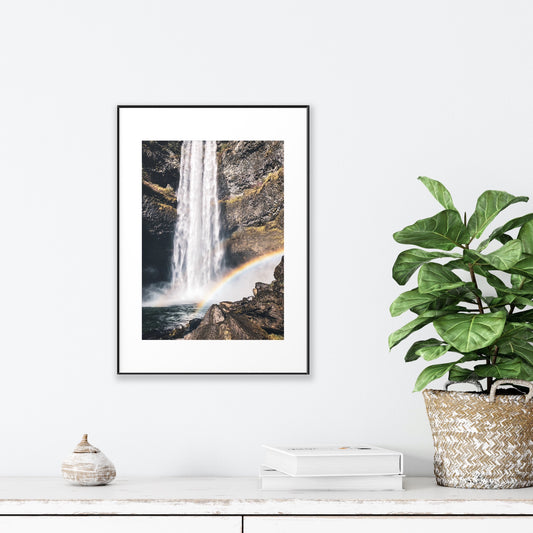 Spring weather brings all of the rainbows 🌈 and it’s common to see them everywhere in Whistler! This is Brandywine Falls duo of photography prints