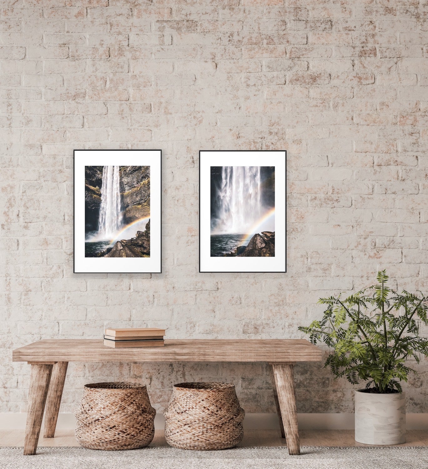 Spring weather brings all of the rainbows 🌈 and it’s common to see them everywhere in Whistler! This is Brandywine Falls duo of photography prints