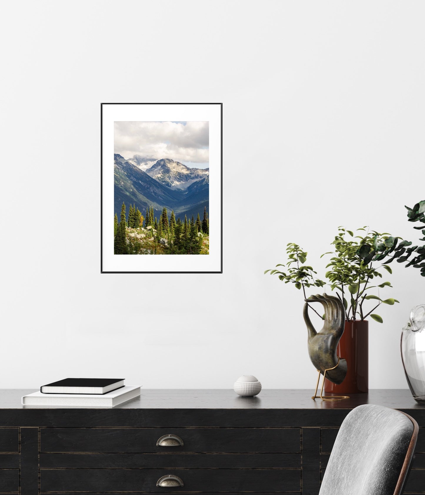 Paysage de montagne de Whistler Été 2
