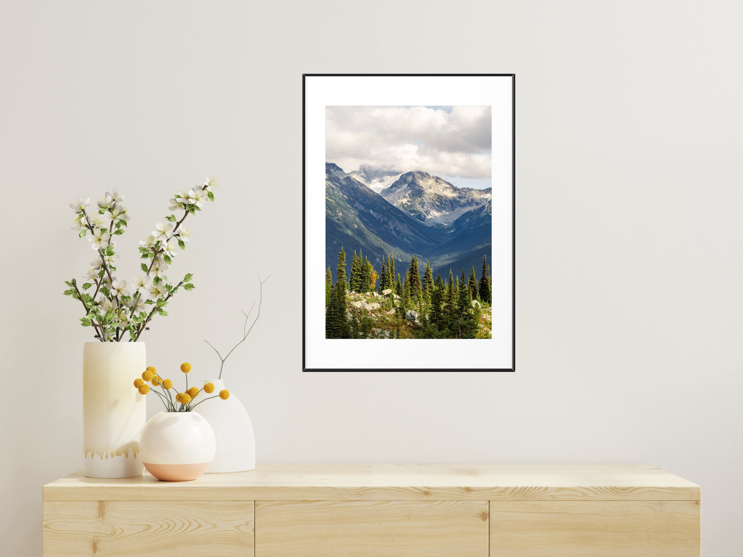 Paysage de montagne de Whistler Été 2