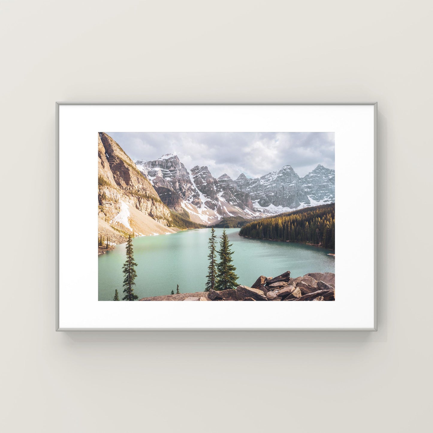 Mountain Sunset at Moraine Lake in 8x12"
