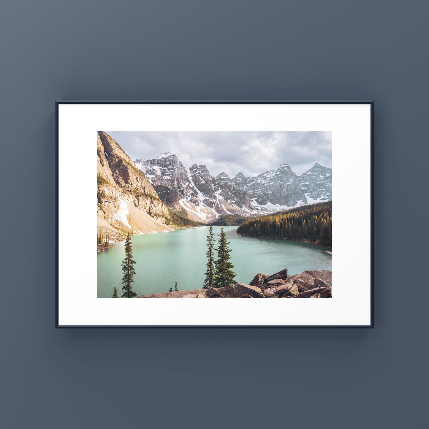 Mountain Sunset at Moraine Lake in 8x12"