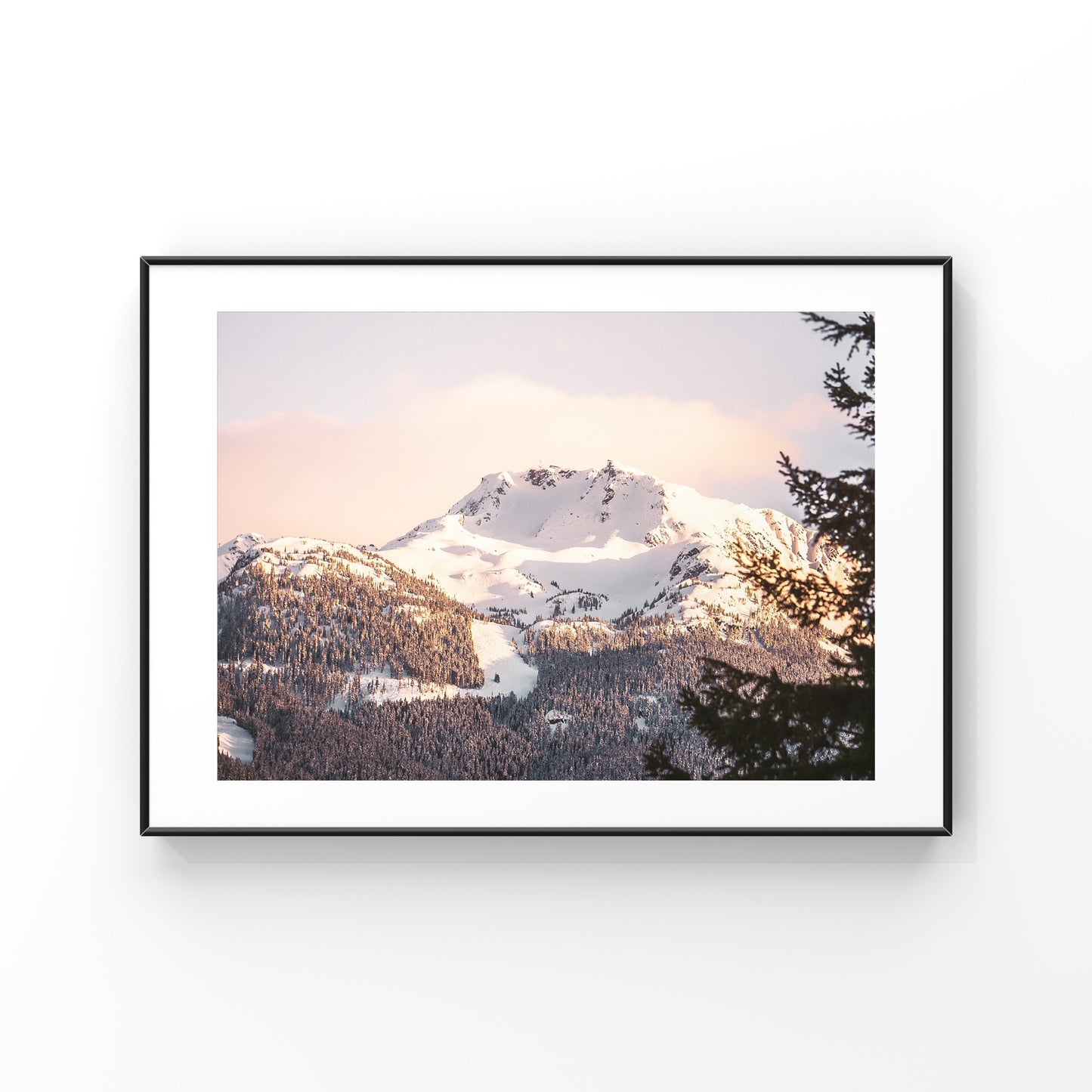 This is Whistler Peak on Whistler Mountain, you can see Peak Chair on the left and Whistler bowl covered in snow. 