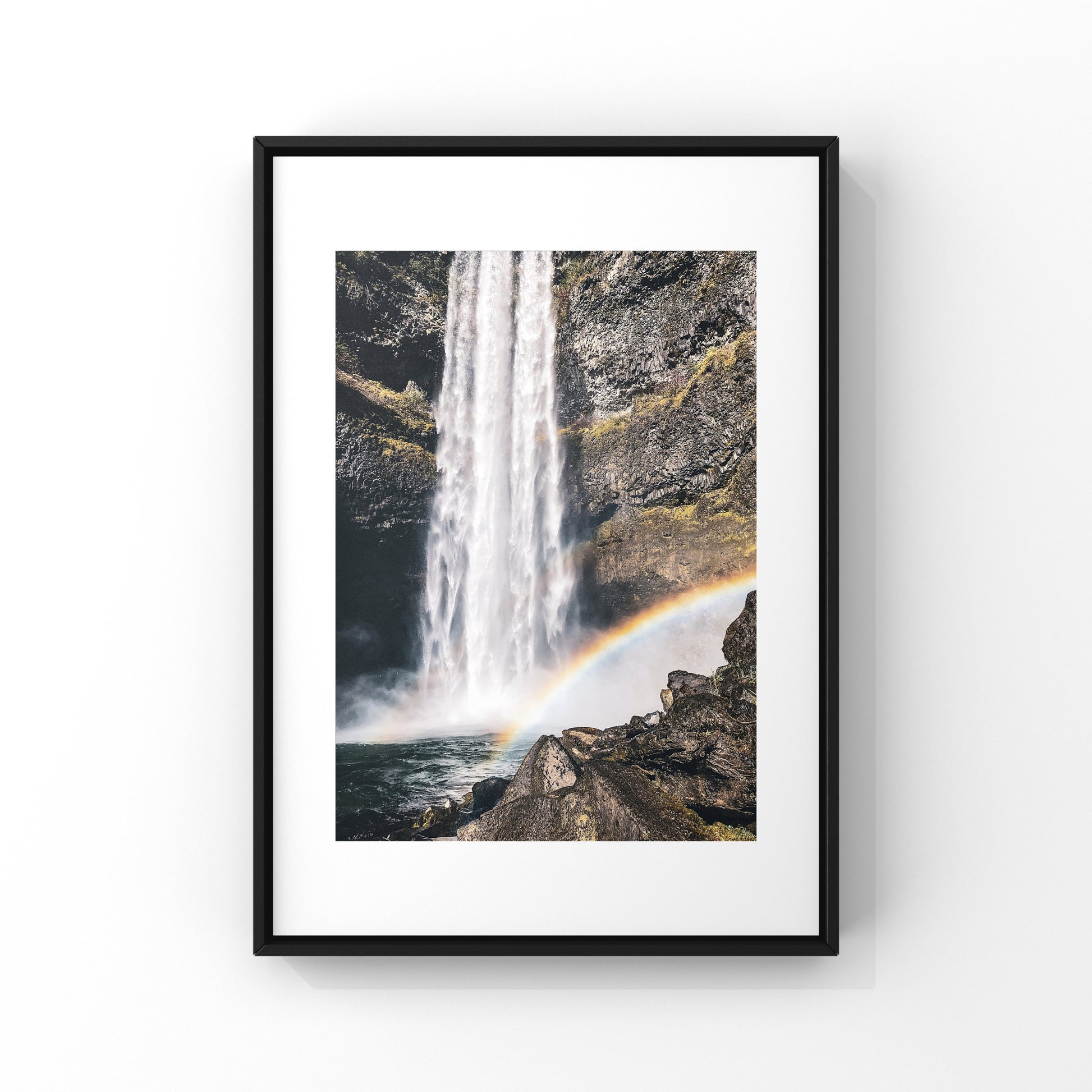 Spring weather brings all of the rainbows 🌈 and it’s common to see them everywhere in Whistler! This is Brandywine Falls duo of photography prints